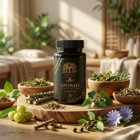Trayi Ayurveda Livtrayi Capsules – Premium Ayurvedic Formula for Healthy Liver (60 Capsules)